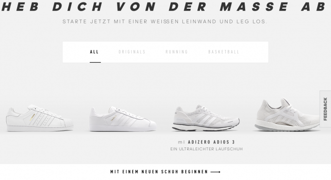 voor Kaliber succes Adidas Schuh-Konfigurator Testbericht - Konfigurator Verzeichnis